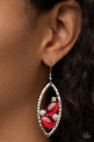 Famously Fashionable - Red Earrings Paparazzi