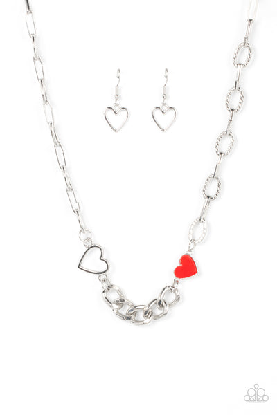 Little Charmer - Red Heart Necklace Paparazzi