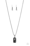 Cosmic Curator - Black Smoky Gem Necklace Paparazzi