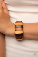 Island Grind - Multi-Colored Wooden Bracelet