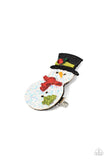 Let it Snow - Multi-Colored Snowman Hair Clip Paparazzi