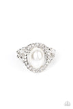 Seize the Shimmer - White Pearl Ring Paparazzi