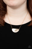 Cool, PALM, and Collected - Gold Choker Necklace Paparazzi