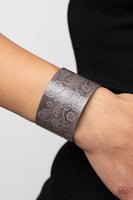 Rosy Wrap Up - Silver Bracelet Paparazzi