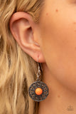 Detail Orientated - Orange Necklace Paparazzi