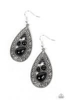 Nautical Daydream - Black Earrings Paparazzi