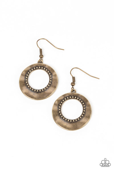 Desert Diversity - Brass Earrings Paparazzi