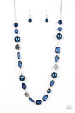 Timelessly Tailored - Blue Pearl Necklace Paparazzi