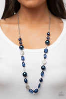 Timelessly Tailored - Blue Pearl Necklace Paparazzi