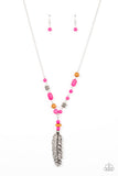 Watch Me Fly - Pink Necklace Paparazzi