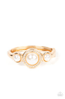 Debutante Daydream - Gold Pearl Bracelet Paparazzi