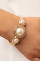 Debutante Daydream - Gold Pearl Bracelet Paparazzi