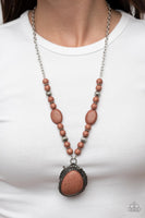 Southwest Paradise - Brown Necklace Paparazzi