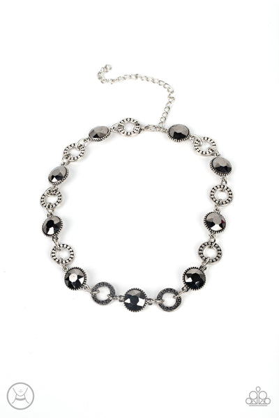 Rhinestone Rollout - Silver Necklace Paparazzi