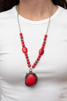 Southwest Paradise - Red Necklace Paparazzi