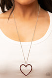 Va-Va-VALENTINE - Red Heart Necklace Paparazzi