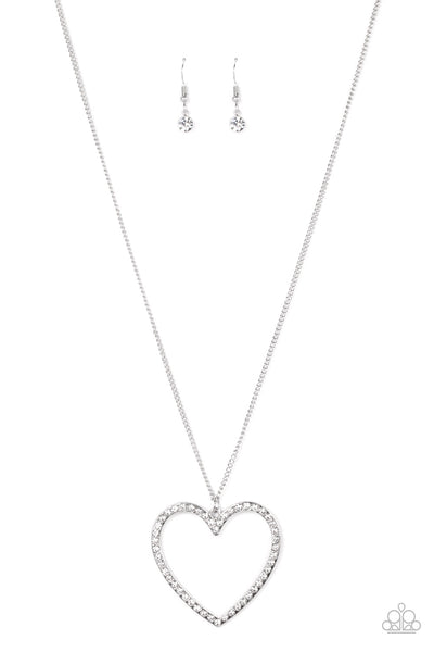 Va-Va-VALENTINE - White Heart Necklace