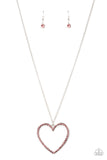 Va-Va-VALENTINE - Pink Heart Necklace Paparazzi