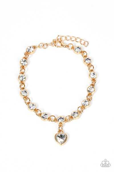 Truly Lovely - Gold Bracelet Paparazzi