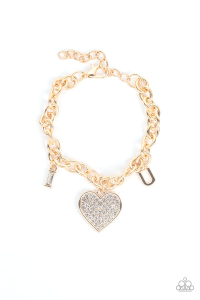 Declaration of Love - Gold Bracelet Paparazzi