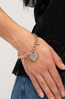 Declaration of Love - Gold Bracelet Paparazzi