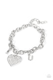 Declaration of Love - White Heart Bracelet Paparazzi