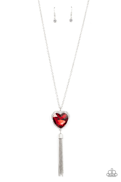 Finding My Forever - Red Heart Necklace Paparazzi