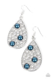 Bauble Burst - Blue Pearl Earrings Paparazzi