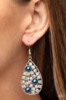 Bauble Burst - Blue Pearl Earrings Paparazzi