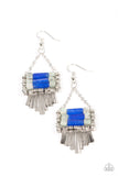 Riverbed Bounty - Blue Earrings Paparazzi