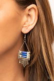 Riverbed Bounty - Blue Earrings Paparazzi