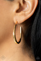 CURVE Your Appetite - Gold Earrings Paparazzi