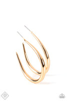 CURVE Your Appetite - Gold Earrings Paparazzi