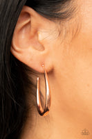 CURVE Your Appetite - Copper Earrings Paparazzi