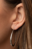 CURVE Your Appetite - Silver Earrings Paparazzi