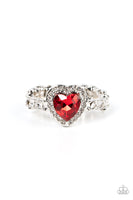 Romantic Reputation - Red Heart Ring Paparazzi