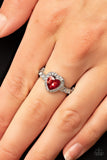 Romantic Reputation - Red Heart Ring Paparazzi