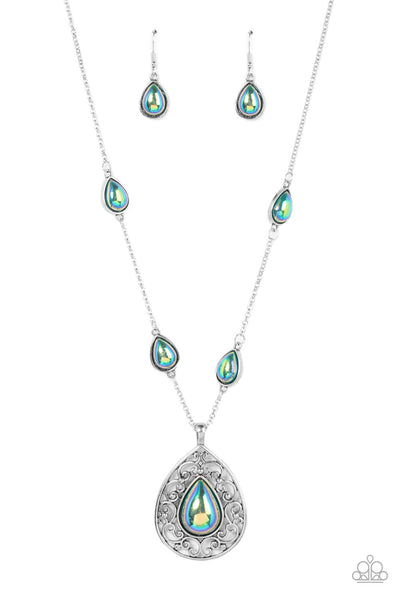 Magical Masquerade - Green Necklace Paparazzi