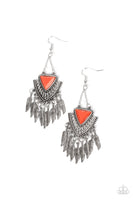 Shady Oasis - Orange Earrings Paparazzi