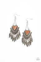 Shady Oasis - Brown Earrings Paparazzi