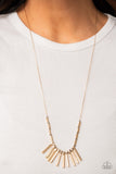 Rustic Hot Rod - Gold Necklace Paparazzi