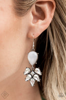 Ethereal Effervescence - White Earrings Paparazzi