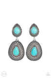 Country Soul - Blue Clip-On Earrings Paparazzi