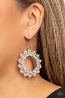 Combustible Couture - White Earrings Paparazzi