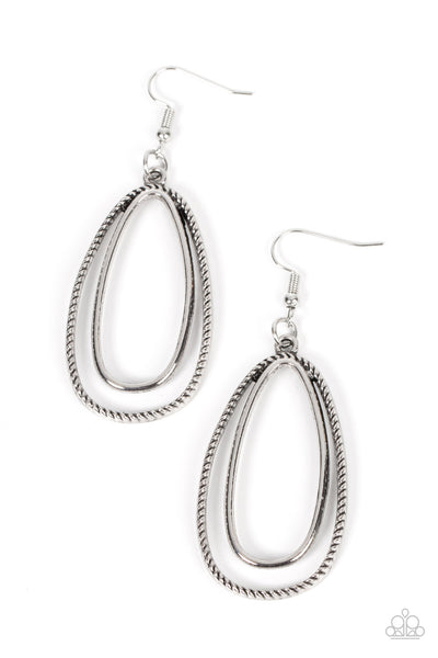 Lend Me Your Lasso - Silver Earring Paparazzi (#699)