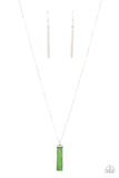 Set in GEMSTONE - Green Necklace Paparazzi (#861)