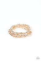 Boundless Boundaries - Rose Gold Bracelets Paparazzi