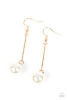 Pearl Redux - Gold Earrings Paparazzi