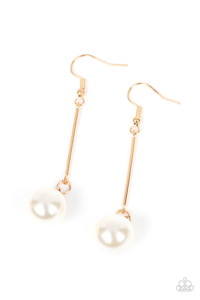 Pearl Redux - Gold Earrings Paparazzi