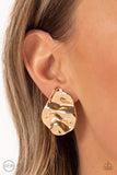 Raise the RUCHE - Gold Clip On Earrings Paparazzi